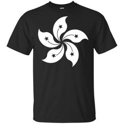 hong kong flag t-shirt five petal orchid tree