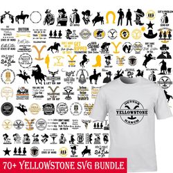 70 yellowstone svg bundle, yellowstone series, beth dutton svg, dutton ranch, rip svg, yellowstone svg, png jpg eps file