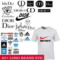 40 adidas logo svg, logo brand svg, fashion brand svg, famous brand svg, high-end brands, silhouette svg, cricut svg