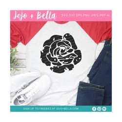 grunge rose svg - valentines day - flower svg - flower svg file - rose svg - rose clipart - valentines svg files, rose d