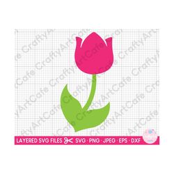 tulip svg cut file cricut tulip png tulip clipart tulip illustration tulip design