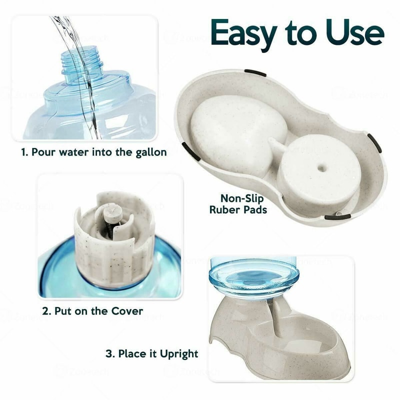 Automatic Pet Feeder Waterer 3.7L 4