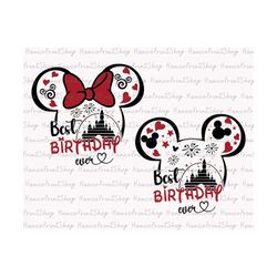 bundle best birthday ever svg, mouse birthday svg, birthday trip svg, magical castle svg, birthday svg, birthday shirt s