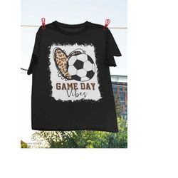 bleached soccer game day vibes soccer mom game day season vintage t-shirt, soccer fan shirt, soccer lovers shirt, game d