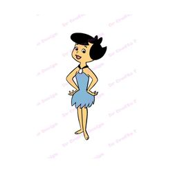 betty rubble the flintstones svg 3, svg, dxf, cricut, silhouette cut file, instant download