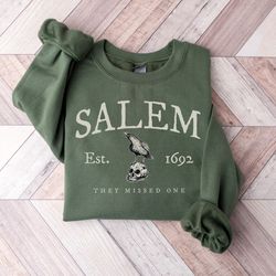 salem they missed one sweatshirt, halloweentown sweatshirt, salem university shirt, halloween gifts, halloween witches s