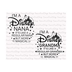 i'm a grandma it's like a regular grandma but more magical svg, mother's day svg, grandma shirt svg, blessed grandma svg