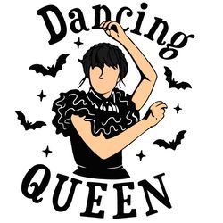 dancing queen wednesday addams family gift svg