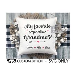 My Favorite People Call Me Grandma SVG PNG, Grandma shirt Svg, Mother's Day svg, Grandma Gift Svg, Personalized gift Svg