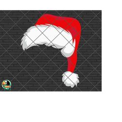 Santa Hat SVG, Christmas Hat Svg, Merry Christmas Hat Svg, Santa Hat Svg files, Santa Claus hat Svg for Shirts, Cricut,