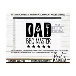 Dad BBQ Master SVG PNG, Daddy Protector Svg, Fathers Day Svg, Gift to dad Svg, Cutting Board Svg, Grillfather Svg, Daddy