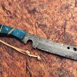 beautiful hand made damascus steel full tang knife gift for him gift for her