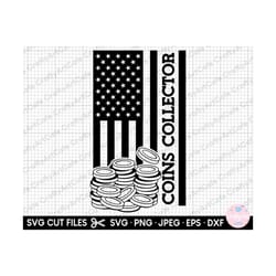 coin collecting svg coin collecting png coin collector svg cricut coin collector png