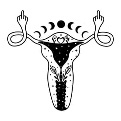 tie dye middle finger uterus svg, mind your own svg
