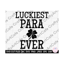 st patricks day para svg paraprofessional svg png eps dxf cricut