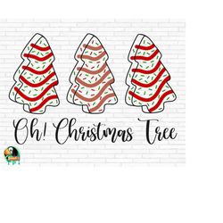 oh christmas tree little debbie christmas svg, christmas svg, christmas tree cake svg, cut files, cricut, silhouette, pn