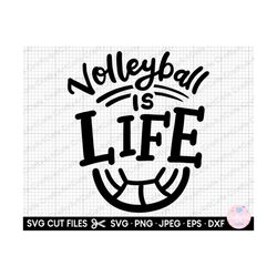 volleyball svg png volleyball is life