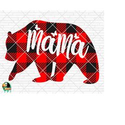 buffalo plaid mama bear svg | mama bear svg | bear svg | cut file | png | mama bear svg file | buffalo plaid mama bear s