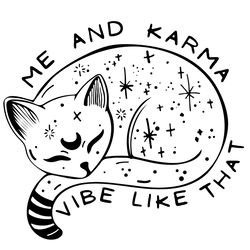 midnights me and karma cat crewneck vibe svg