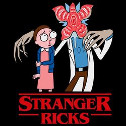 stranger ricks svg, stranger things rick and morty svg