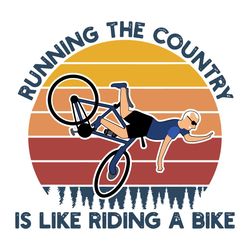 funny biden falling off bike vintage svg, riding a bike svg
