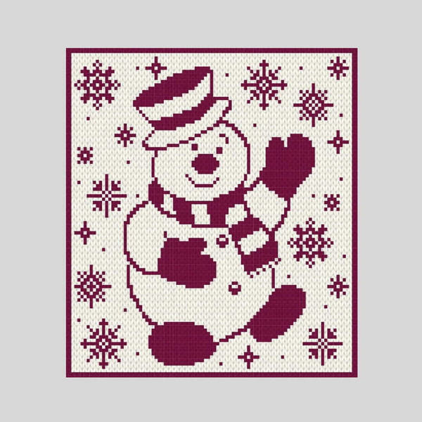 loop-yarn-finger-knitted-snowman-blanket-3
