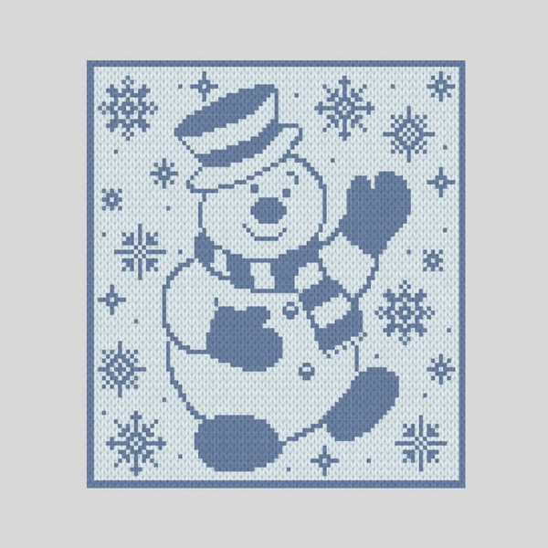 loop-yarn-finger-knitted-snowman-blanket-4