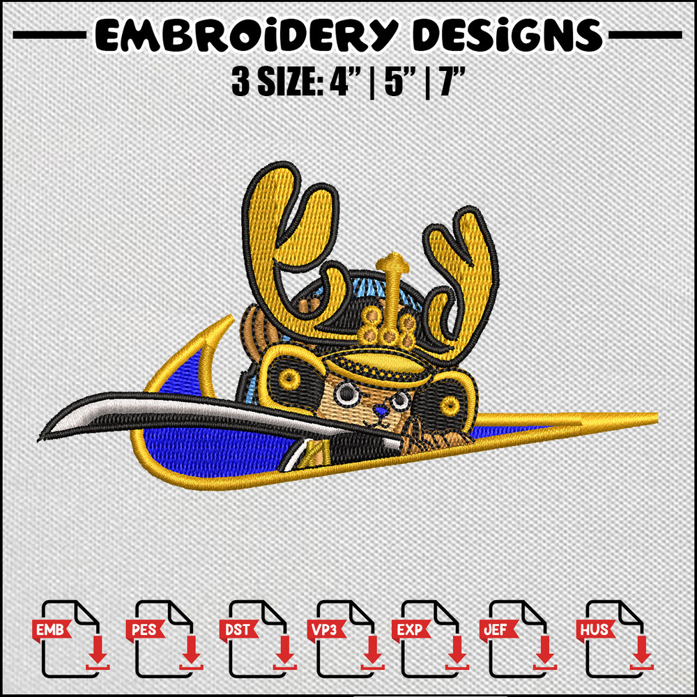 Chopper nike embroidery design