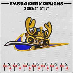 chopper nike embroidery design, one piece embroidery, nike design, anime embroidery, embroidery shirt, digital download
