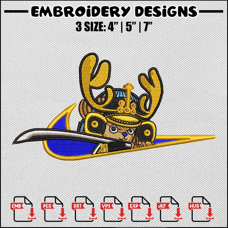 Chopper nike embroidery design