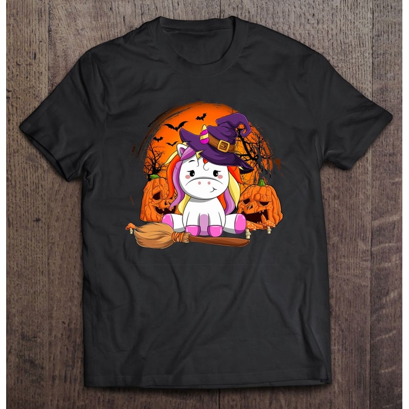 Witchy Unicorn Halloween Pumpkin Girl Women Cute Halloween.jpg