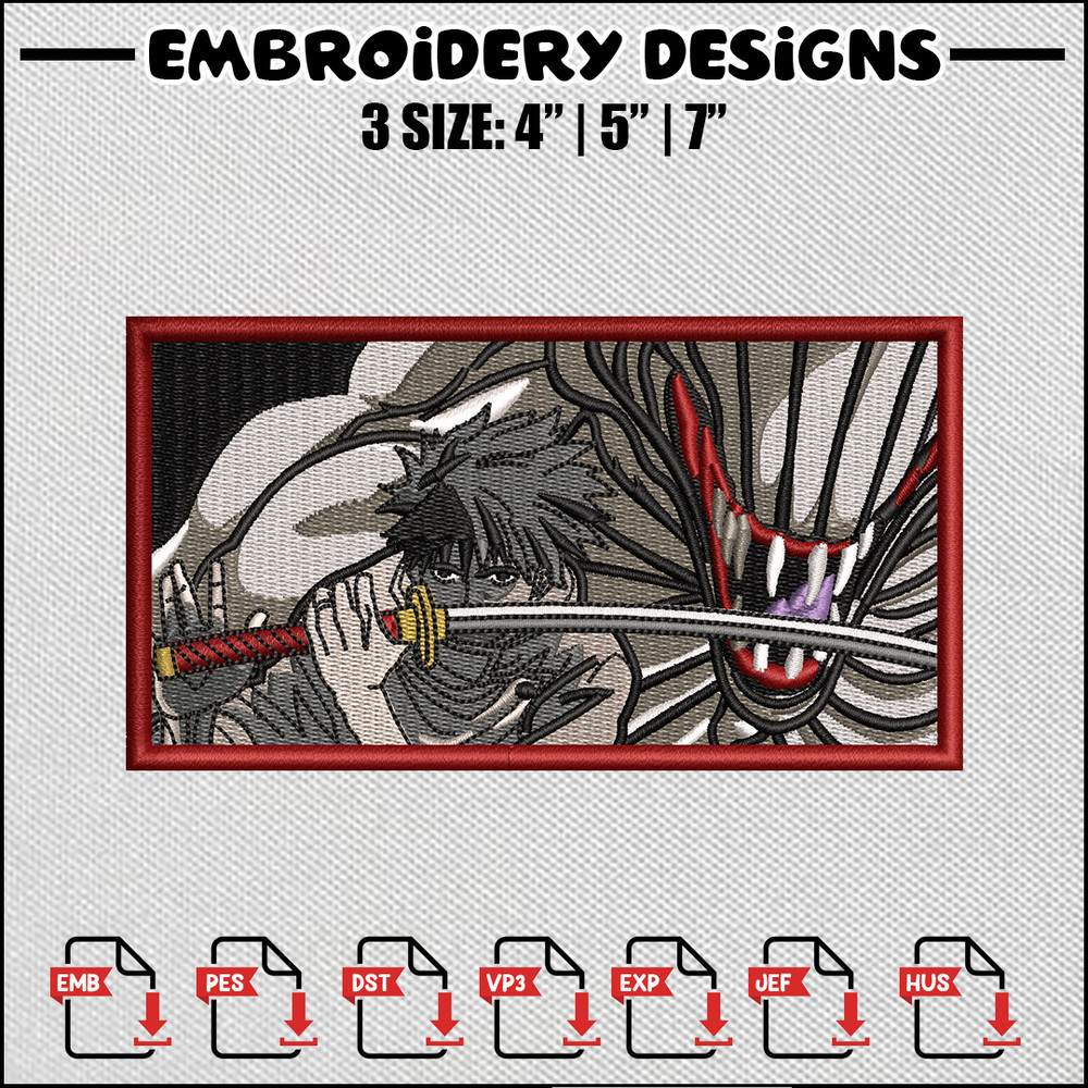 Yuta x rika embroidery design