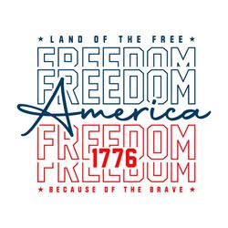 america land svg, the free 4th of july 1776 svg