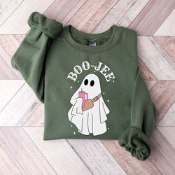 boo jee ghost sweatshirt, halloween crewneck, spooky ghost hoodie, halloween ghost shirt, spooky season, cute ghost swea