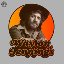 retro waylon jennings sublimation png download