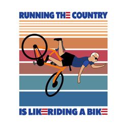 joe biden falling off bike vintage svg, anti biden svg