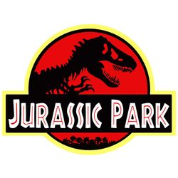 jurassic park logo trex dinosaur svg, movies svg