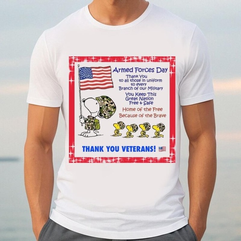 Armed Forces Day Shirt, Snoopy Memorial Day Shirt, Shirt For Men Women, Graphic Design