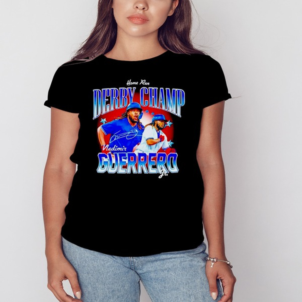 Vladdy Jr.S The Derby Champ signature shirt, Shirt For Men Women, Graphic Design