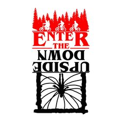 enter the upside down svg, stranger things logo svg files