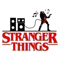 stranger things rocker svg, stranger things logo svg file