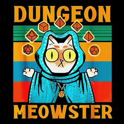funny nerdygamer cat png, dungeon meowster png