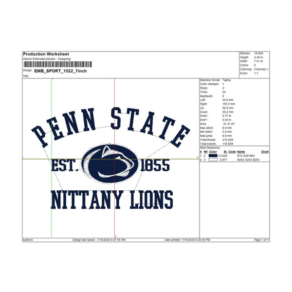 Penn State Nittany Lions embroidery design, NCAA Logo Embroi | Inspire ...
