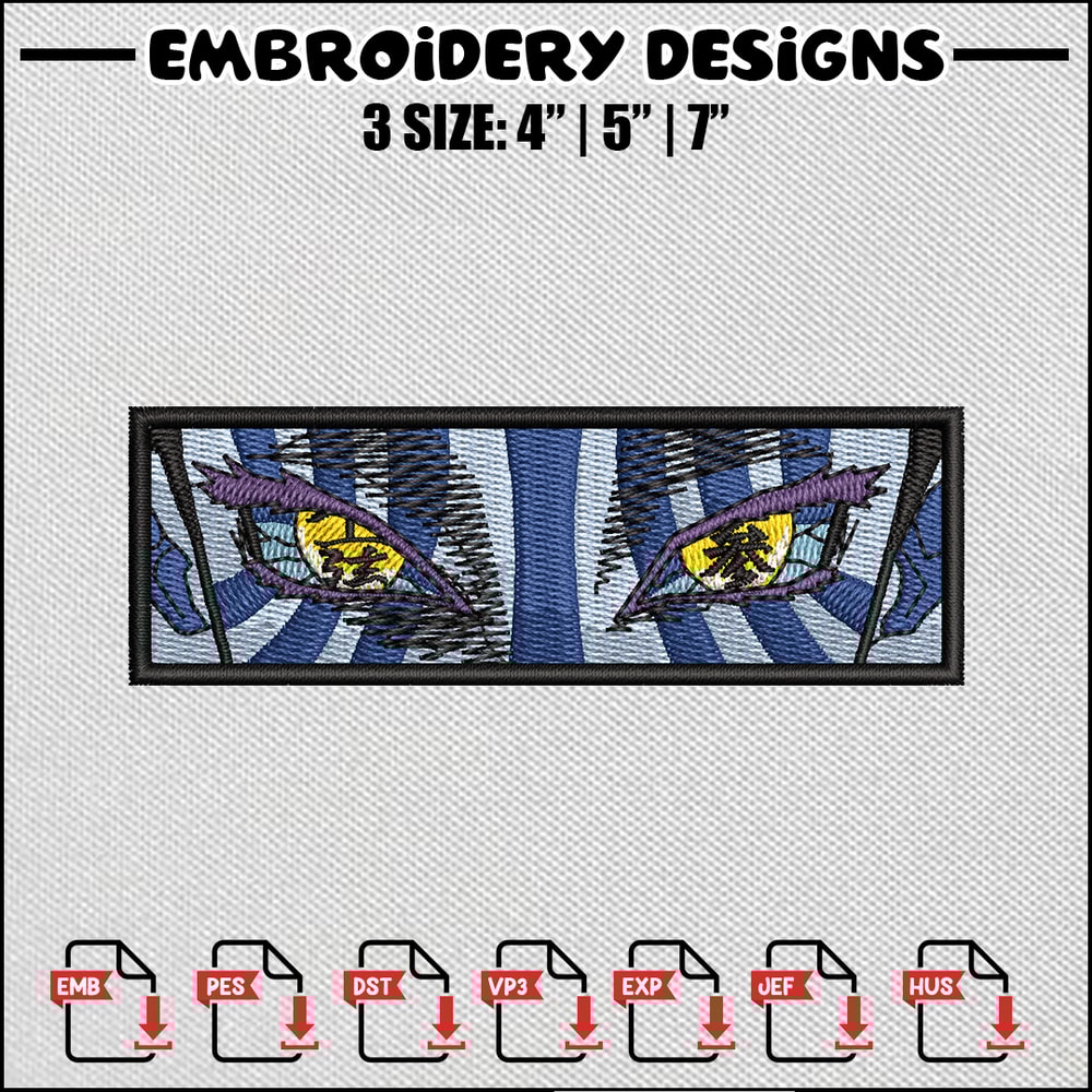 Azaka eyes embroidery design