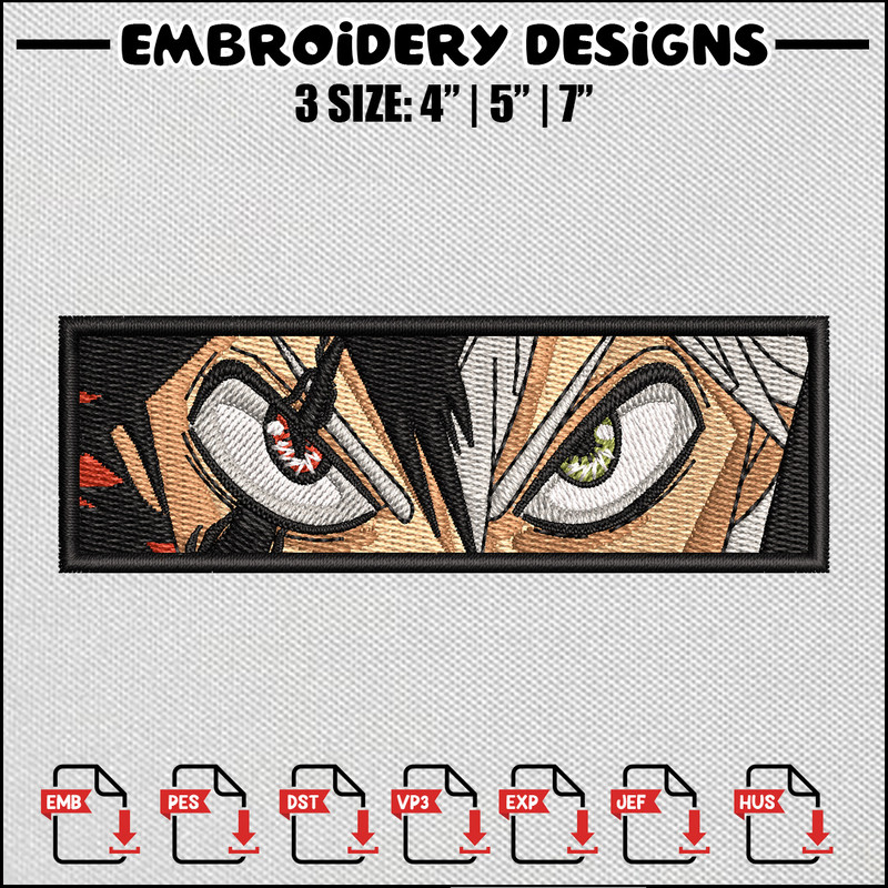 Asta eyes embroidery design