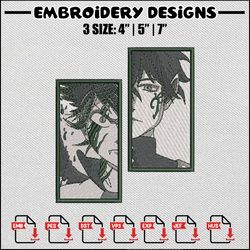 asta yuno embroidery design, black clover embroidery, anime design, anime embroidery, embroidery shirt, digital download