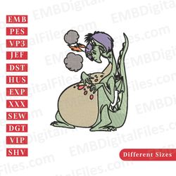 disney dragon the sword in the stone embroidery file