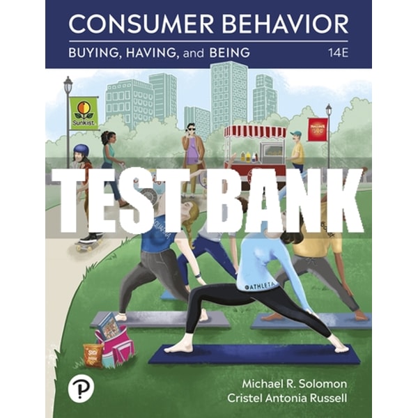 Consumer Behavior Testing Test Bank For Consumer Behavior: Buying, Having, Being 14th | Inspire ...