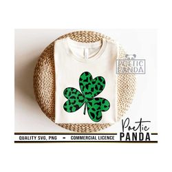 leopard shamrock svg png, cheetah shamrock svg, four leaf clover svg, clover svg, st patrick's shirt, st patricks day sv