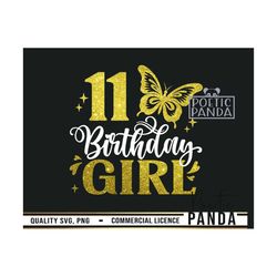 11th birthday svg, happy birthday svg, hello eleven svg, 11th birthday png, butterfly svg, birthday girl svg, birthday s